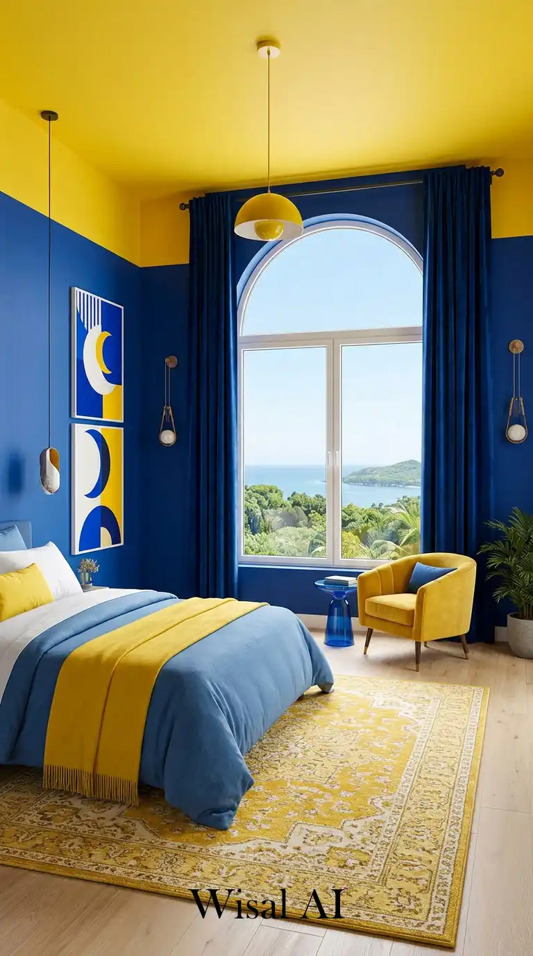 12. Sunny Sky Sanctuary: The Bold Color-Block
