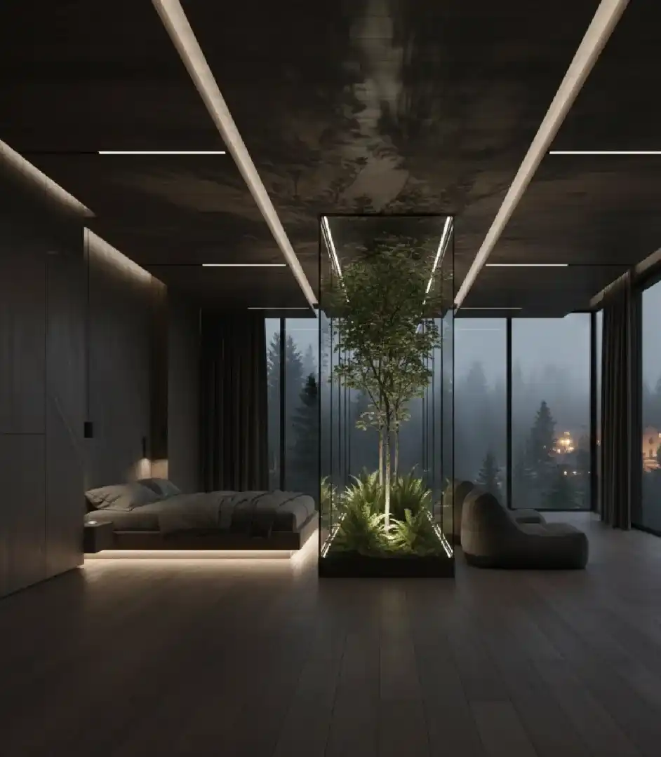 INTO THE MYST: 10 Master Bedrooms Redefining Dark Luxury & Biophilic Serenity