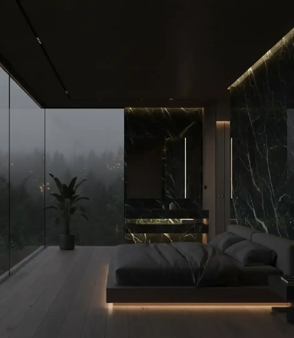INTO THE MYST: 10 Master Bedrooms Redefining Dark Luxury & Biophilic Serenity
