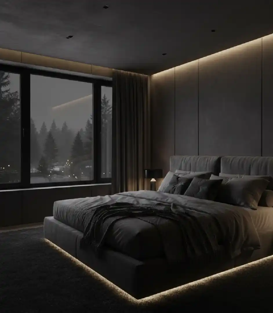 INTO THE MYST: 10 Master Bedrooms Redefining Dark Luxury & Biophilic Serenity