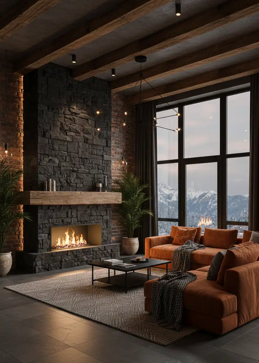 50+ Industrial Rustic Retreats: Masterclass in Burnt Orange Textures & Raw Architectural Soul