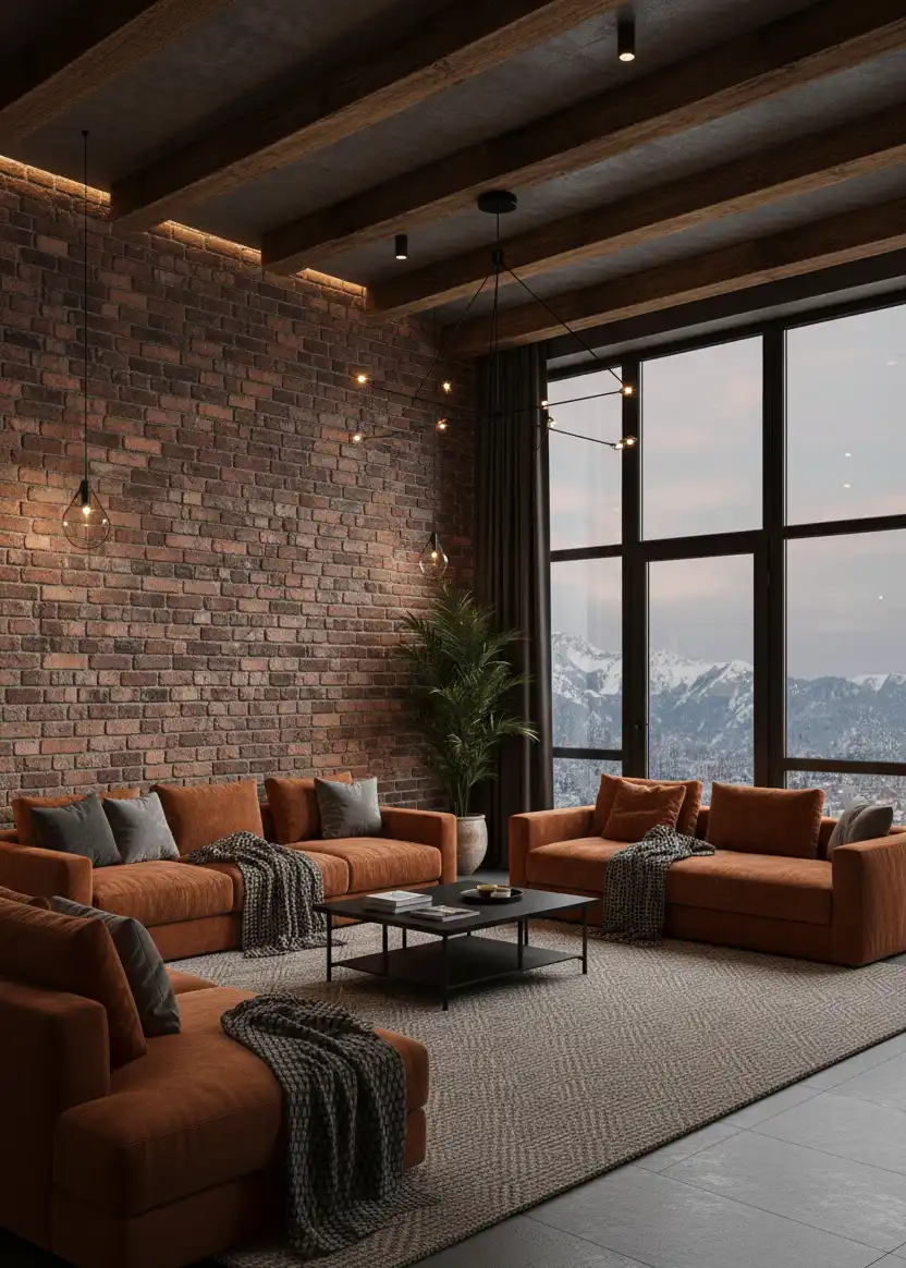 50+ Industrial Rustic Retreats: Masterclass in Burnt Orange Textures & Raw Architectural Soul