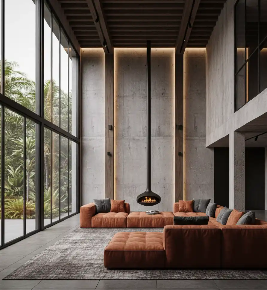 50+ Industrial Rustic Retreats: Masterclass in Burnt Orange Textures & Raw Architectural Soul