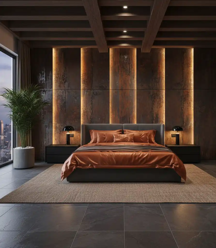 50+ Industrial Rustic Retreats: Masterclass in Burnt Orange Textures & Raw Architectural Soul