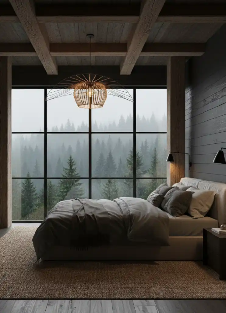 +40 Dark Earthy Modern Ideas: Your Ultimate Guide to Creating a Moody, Serene Sanctuary with Black and Natural Wood