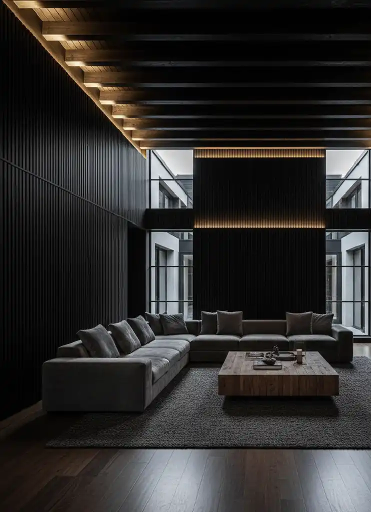 +40 Dark Earthy Modern Ideas: Your Ultimate Guide to Creating a Moody, Serene Sanctuary with Black and Natural Wood
