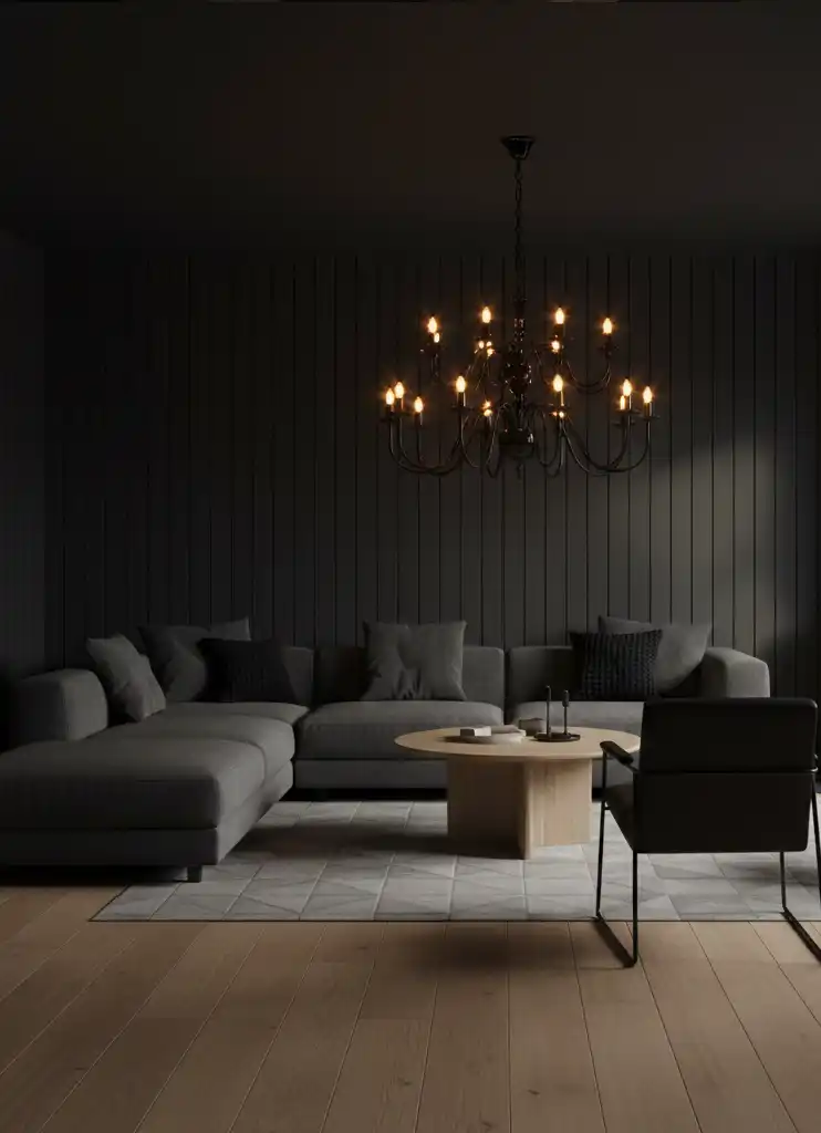 +40 Dark Earthy Modern Ideas: Your Ultimate Guide to Creating a Moody, Serene Sanctuary with Black and Natural Wood