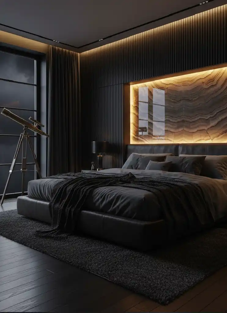 +40 Dark Earthy Modern Ideas: Your Ultimate Guide to Creating a Moody, Serene Sanctuary with Black and Natural Wood