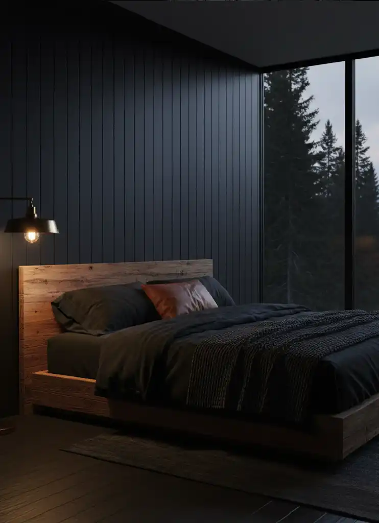 +40 Dark Earthy Modern Ideas: Your Ultimate Guide to Creating a Moody, Serene Sanctuary with Black and Natural Wood