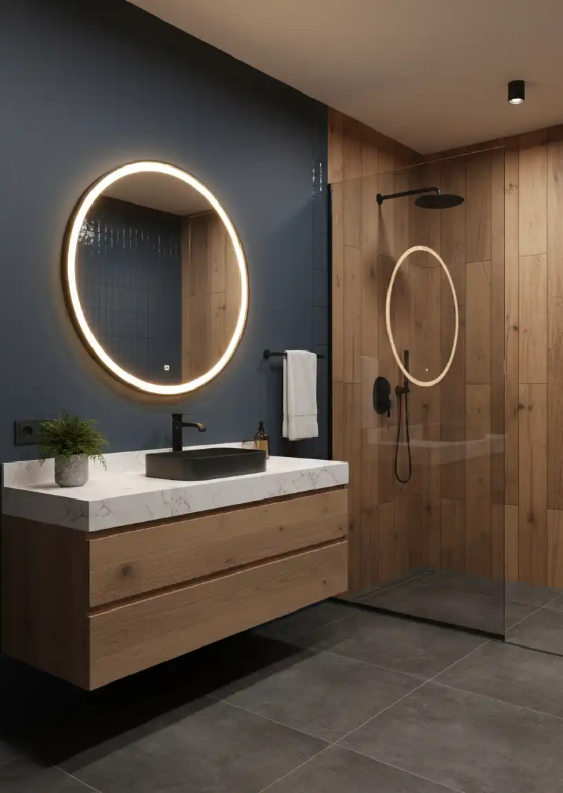 +20 Interior Revolutions: Why Navy and Oak are Dominating 2026 Home Trends