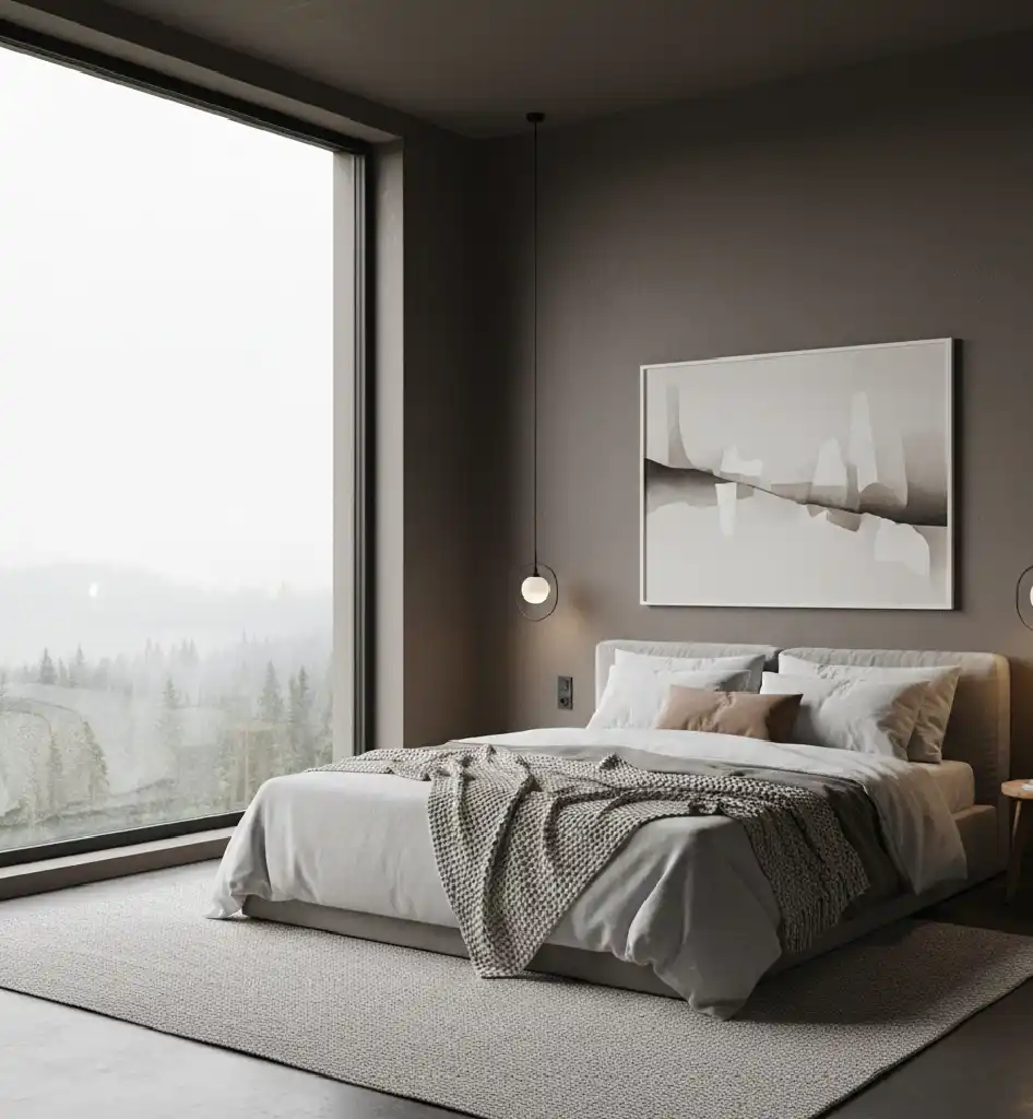 20+ Moody Sanctuary Designs: Mastering the Art of Dark Minimalist & Biophilic Bedrooms