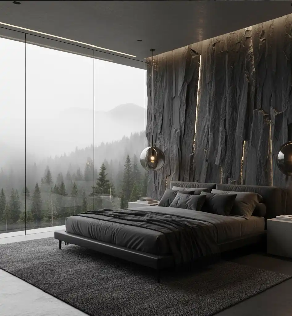 20+ Moody Sanctuary Designs: Mastering the Art of Dark Minimalist & Biophilic Bedrooms