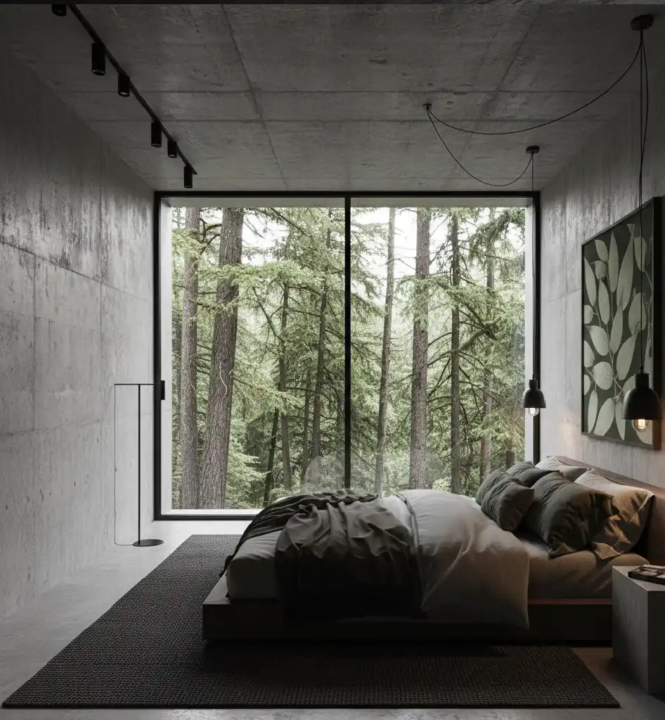 20+ Moody Sanctuary Designs: Mastering the Art of Dark Minimalist & Biophilic Bedrooms