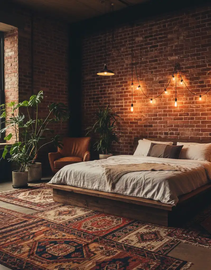 +25 Industrial Loft Bedroom Inspirations: Concrete, Leather, and Metal Aesthetics for 2026.