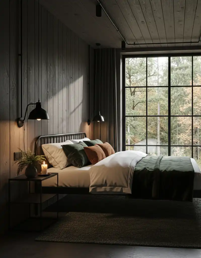 +25 Industrial Loft Bedroom Inspirations: Concrete, Leather, and Metal Aesthetics for 2026.