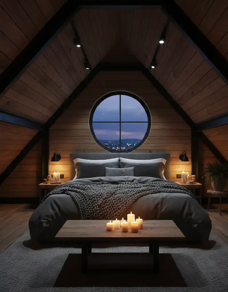 +25 Industrial Loft Bedroom Inspirations: Concrete, Leather, and Metal Aesthetics for 2026.