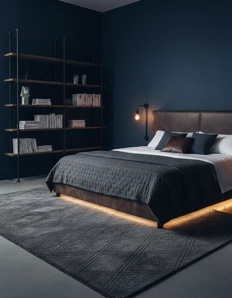 +25 Industrial Loft Bedroom Inspirations: Concrete, Leather, and Metal Aesthetics for 2026.