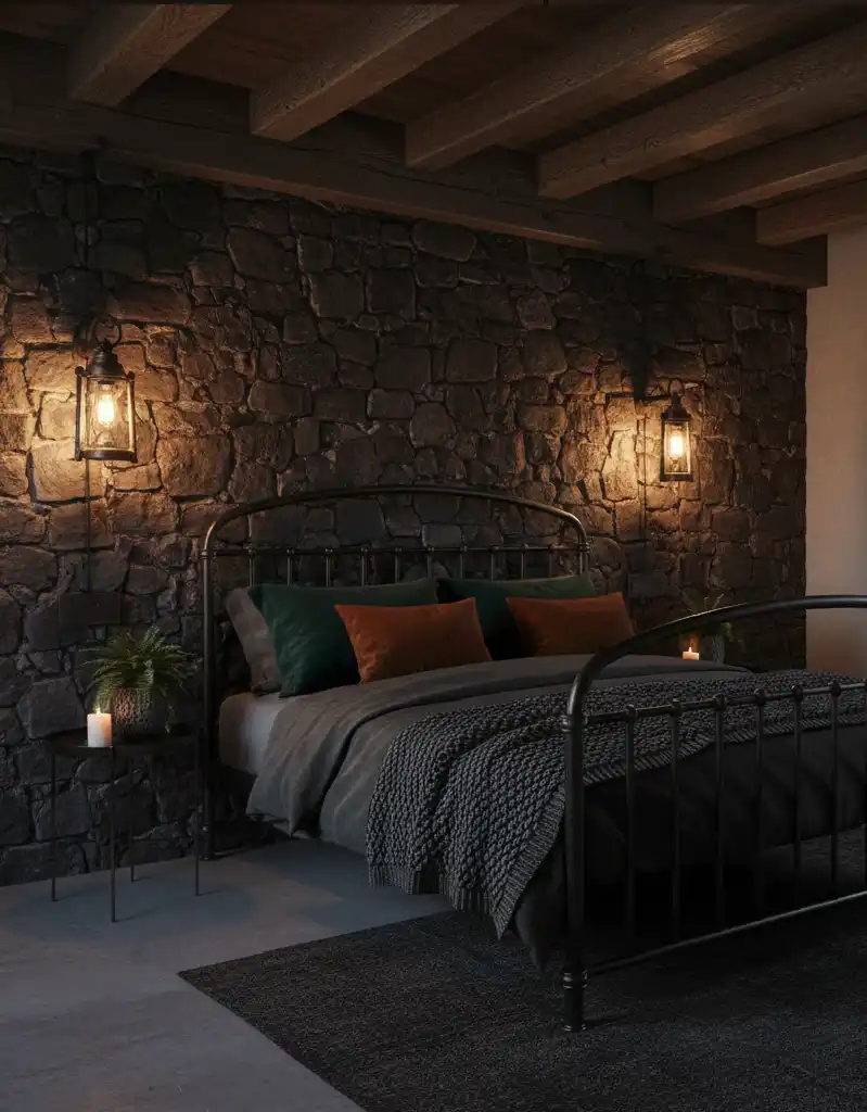 +25 Industrial Loft Bedroom Inspirations: Concrete, Leather, and Metal Aesthetics for 2026.