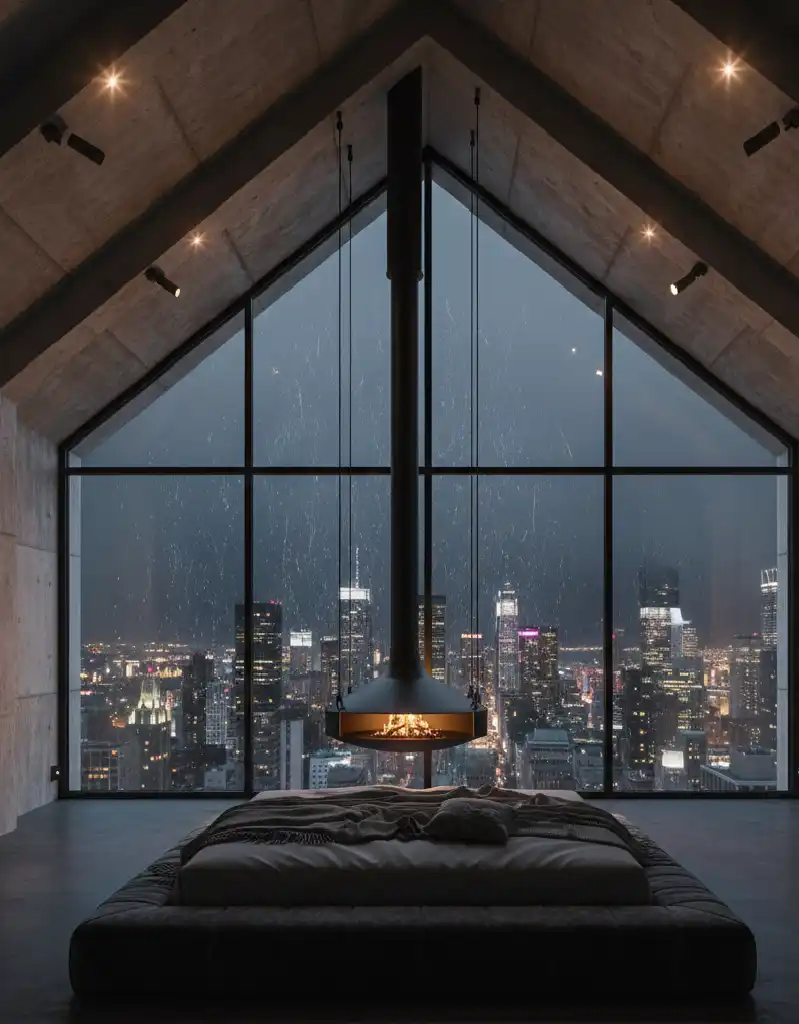 +25 Industrial Loft Bedroom Inspirations: Concrete, Leather, and Metal Aesthetics for 2026.