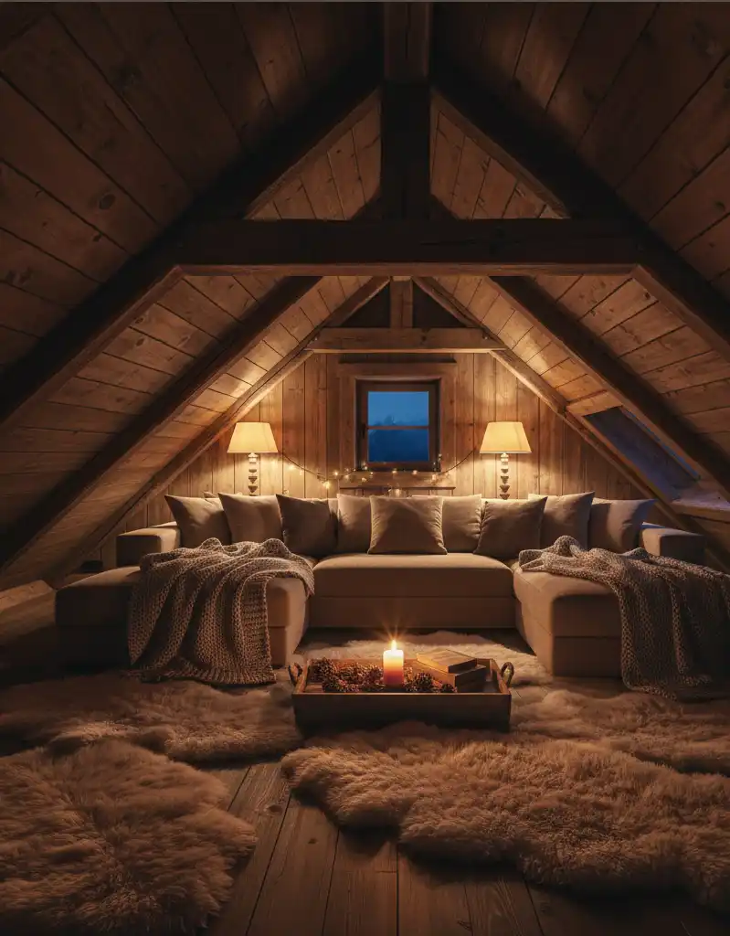 +20 Modern Rustic Living Spaces: Mastering Dark Tones, Textures, and Winter Warmth