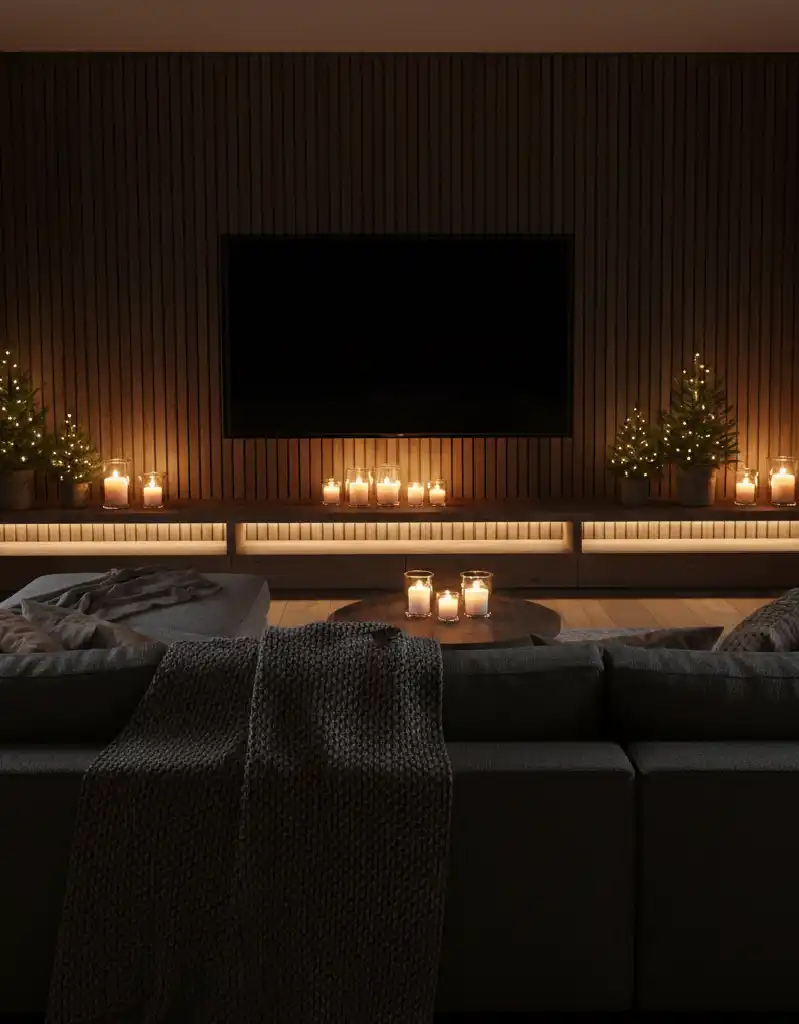 +20 Modern Rustic Living Spaces: Mastering Dark Tones, Textures, and Winter Warmth