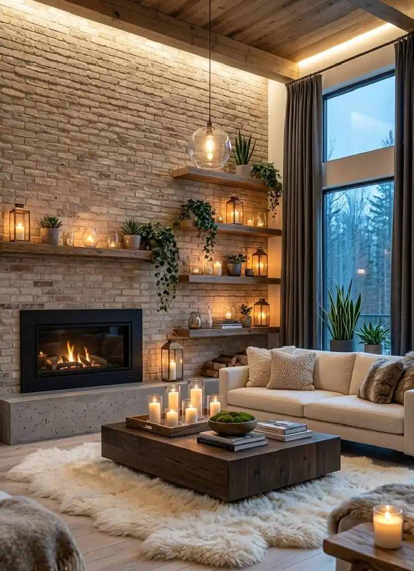 The Loft-Style Nordic Retreat living room | Wisal